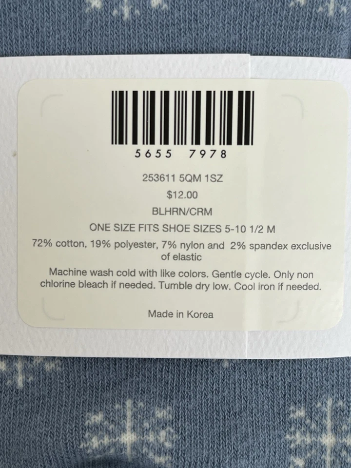 Носки Jjill синие снежинки - Изображение 3 из 4