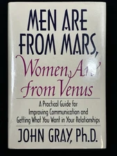 John Gray's Men Are From Mars Women Are From Venus 1992 HC DJ 1st Edition