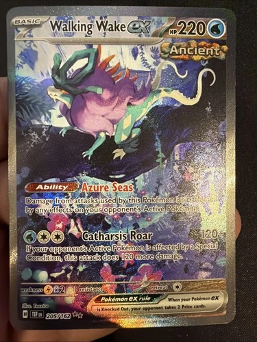 Pokémon TCG Walking Wake EX Scarlet & Violet Temporal Forces 205/162 LP