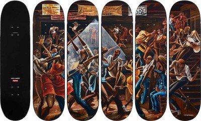 Supreme x Ernie Barnes Skateboard Set of 5 SEALED IN HAND | eBay UK