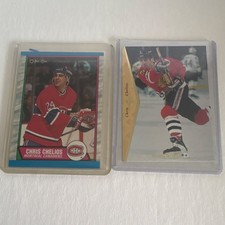 Upper Deck O-Pee-Chee NHL Canadiens & Blackhawks Chelios Cards Lot (2)