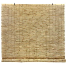 Radiance Peeled and Polished Reed Cord Free Roll-Up Shade 60 X 72"