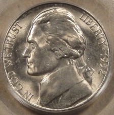 1952-S Jefferson Nickel PCGS Certified MS65