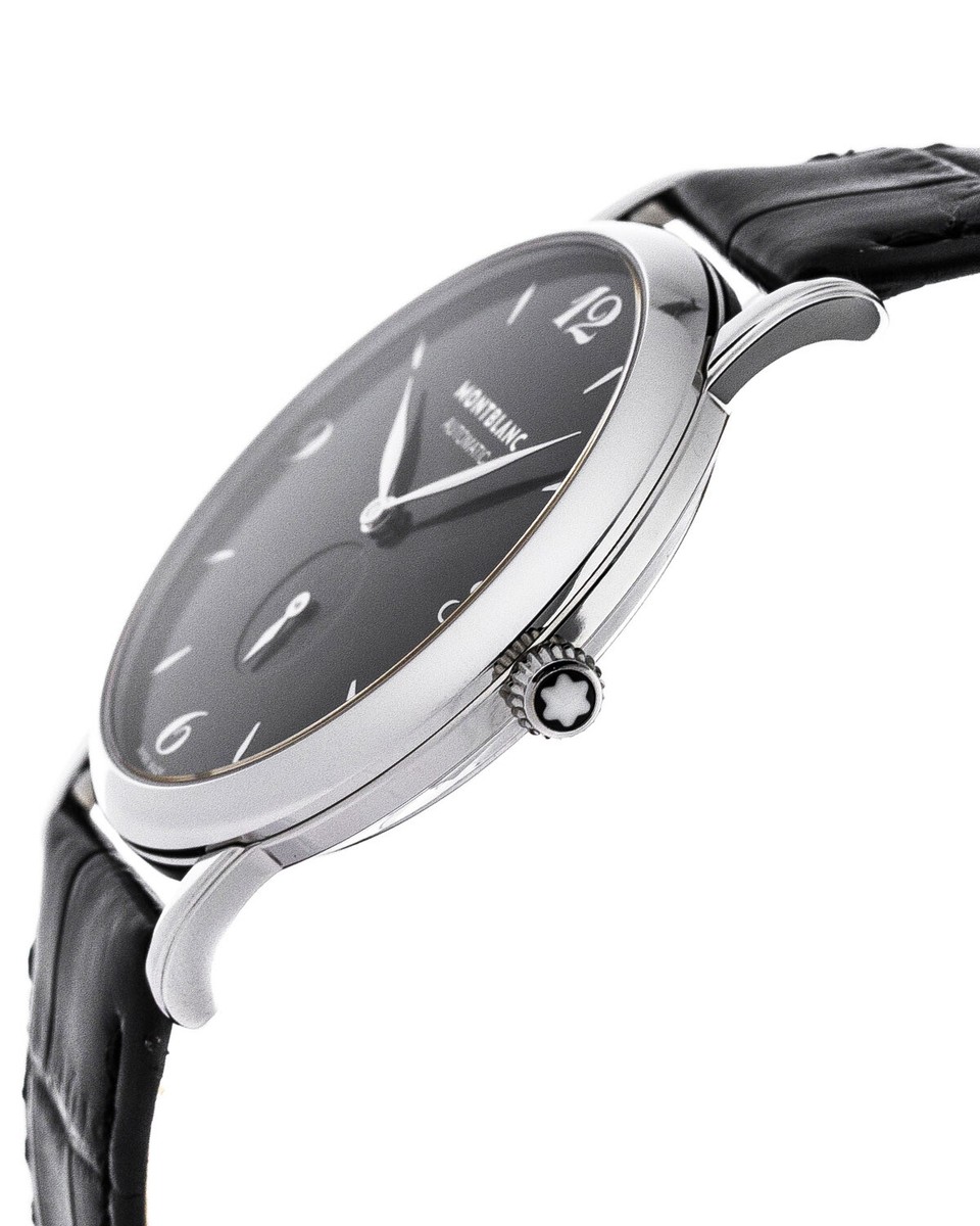 MONTBLANC Star Classique 39MM Auto Black Leather Men's Watch