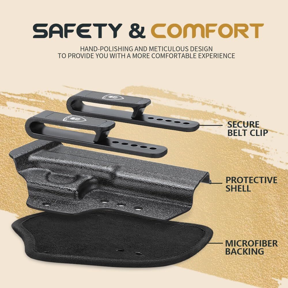 IWB Hybrid Kydex&Nylon Holster for Glock 17 Gen 3 4 5&Glock  22 Glock 31 Gen 3 4