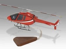 Bell 505 Mountain Flyers Desk Wood Helicopter New Model Small Scale 1/48