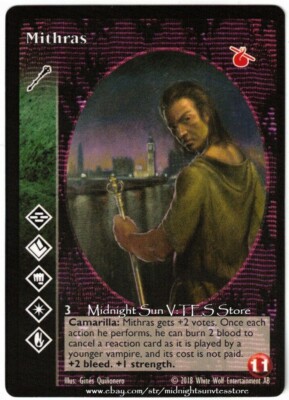 Mithras Ventrue Humble B. Promo 2018 V:TES VTES Vampire CCG