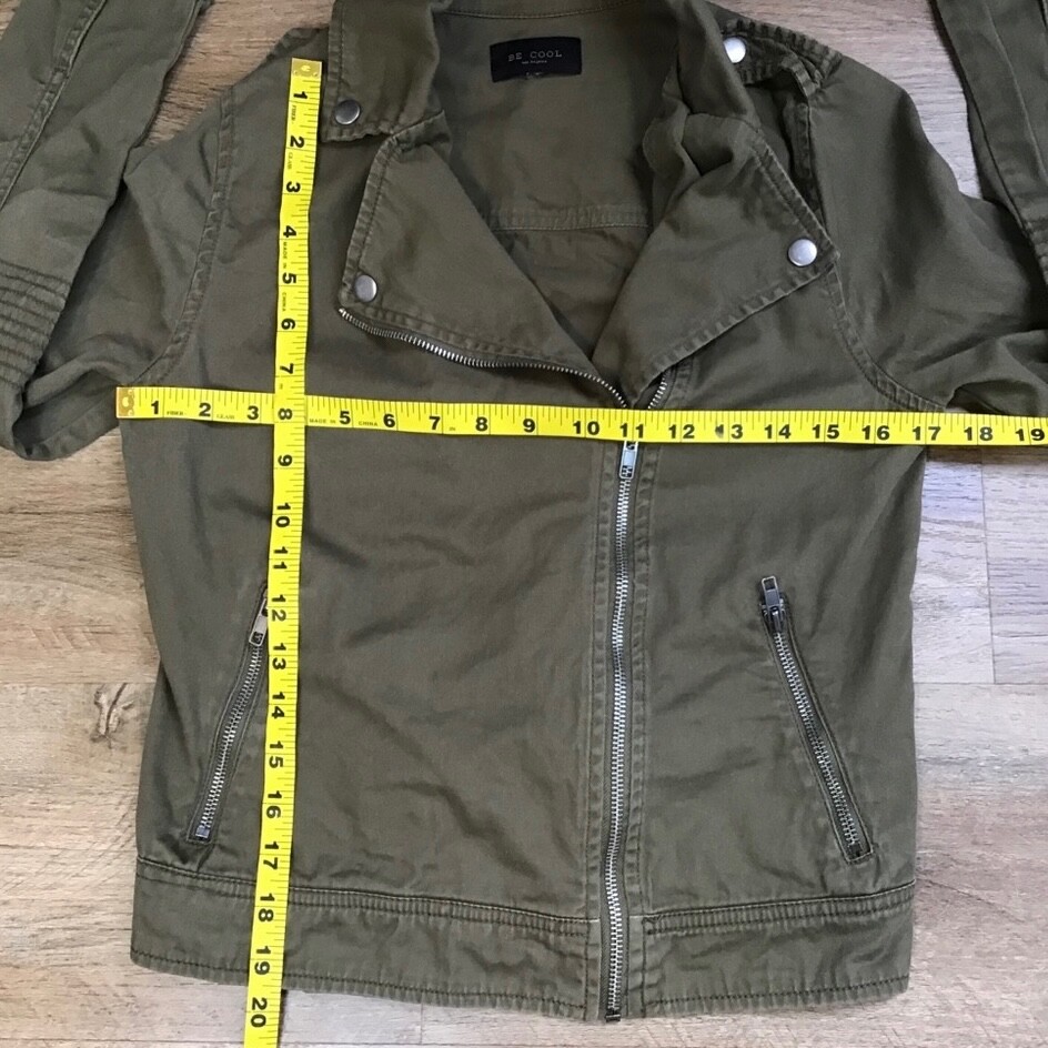 Be Cool Jacket Size Small Utility Asymmetrical Zi… - image 15