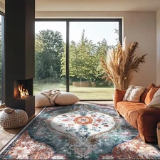 Ruggables Washable Rugs 8x10 Clearance Living Room Rugs Boho Ruggables Large ...