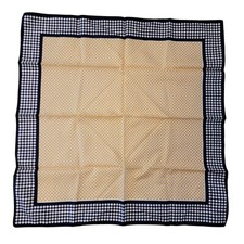 Vintage Baar and Beards Scarf 26 In Square Polyester Polka Dot Scarf Italy