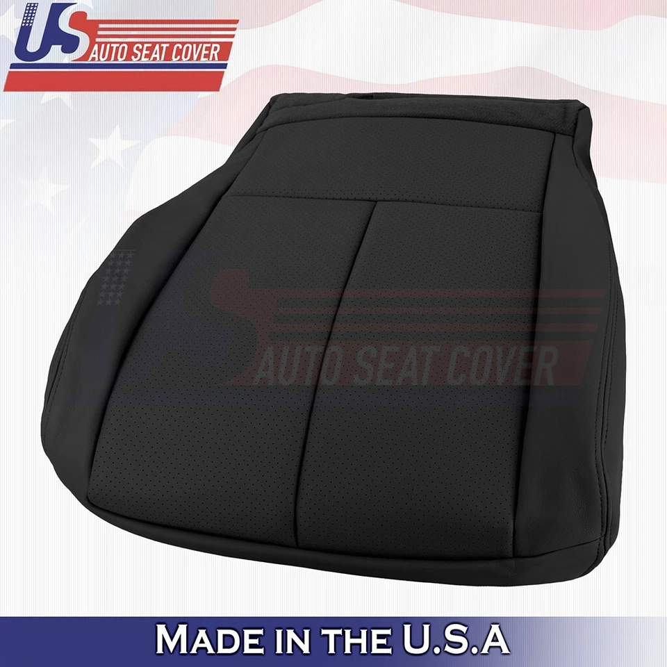 2015 to 2023 Fits Nissan Murano Driver Side Bottom Leather Seat Cover Black - Image 3 of 4