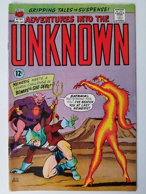 Adventures into the Unknown 164 American Comics Group Silver Age-1966