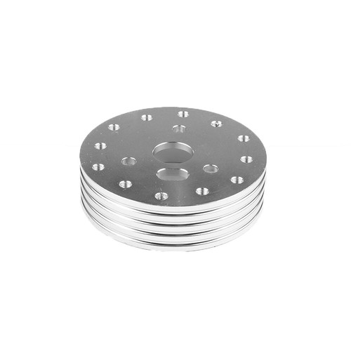 Silver 0.5" Hub for 5 & 6 Hole Steering Wheel to Grant 3 Hole Adapter Boss 1/2" - Picture 5 of 8
