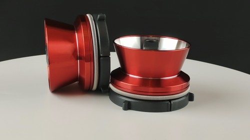1 Pair Universality Red Silver metal Nab Hub Adapter For R2R Studer Pioneer etc - Picture 2 of 7