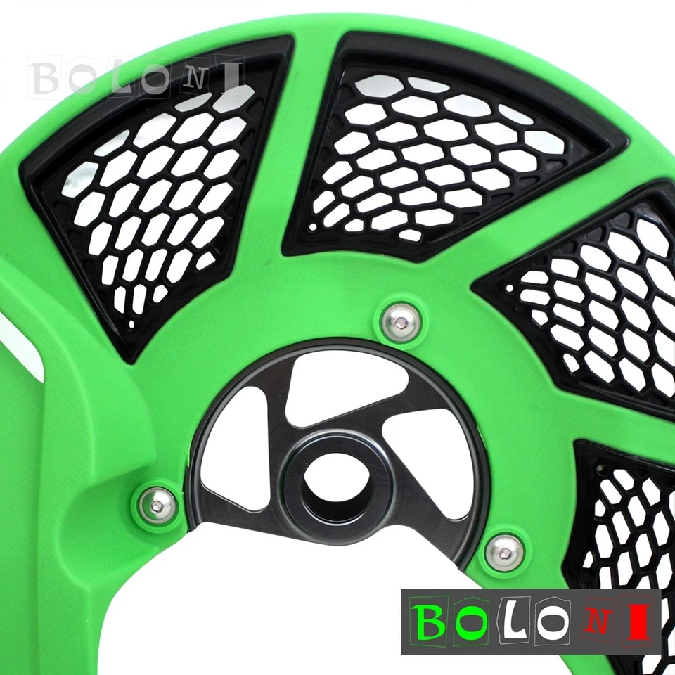 Protector de cubierta de disco X-Brake delantero verde para Kawasaki KX 250F/450F 2006-17 Foto 4 de 4