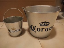 SECCHEIELLO ZINCATO GHIACCIO CORONA ORIGINALE CON APRIBOTTIGLIA