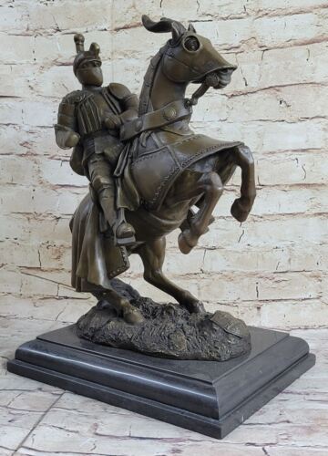  Milo Bold Caballero Enchapado Brazo Bronce Escultura Lo último Fundido Figura Figura Decoración - Imagen 1 de 10