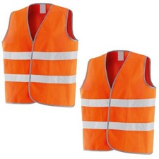 [2,4,8,10Pz] Giubbotto Catarifrangente di Sicurezza con Velcro, Tg Unica - 210N