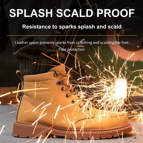 Steel Toe Work Boots for Men Women Non-Slip Safety Shoes Industrial Sneakers - Picture 32 of 34