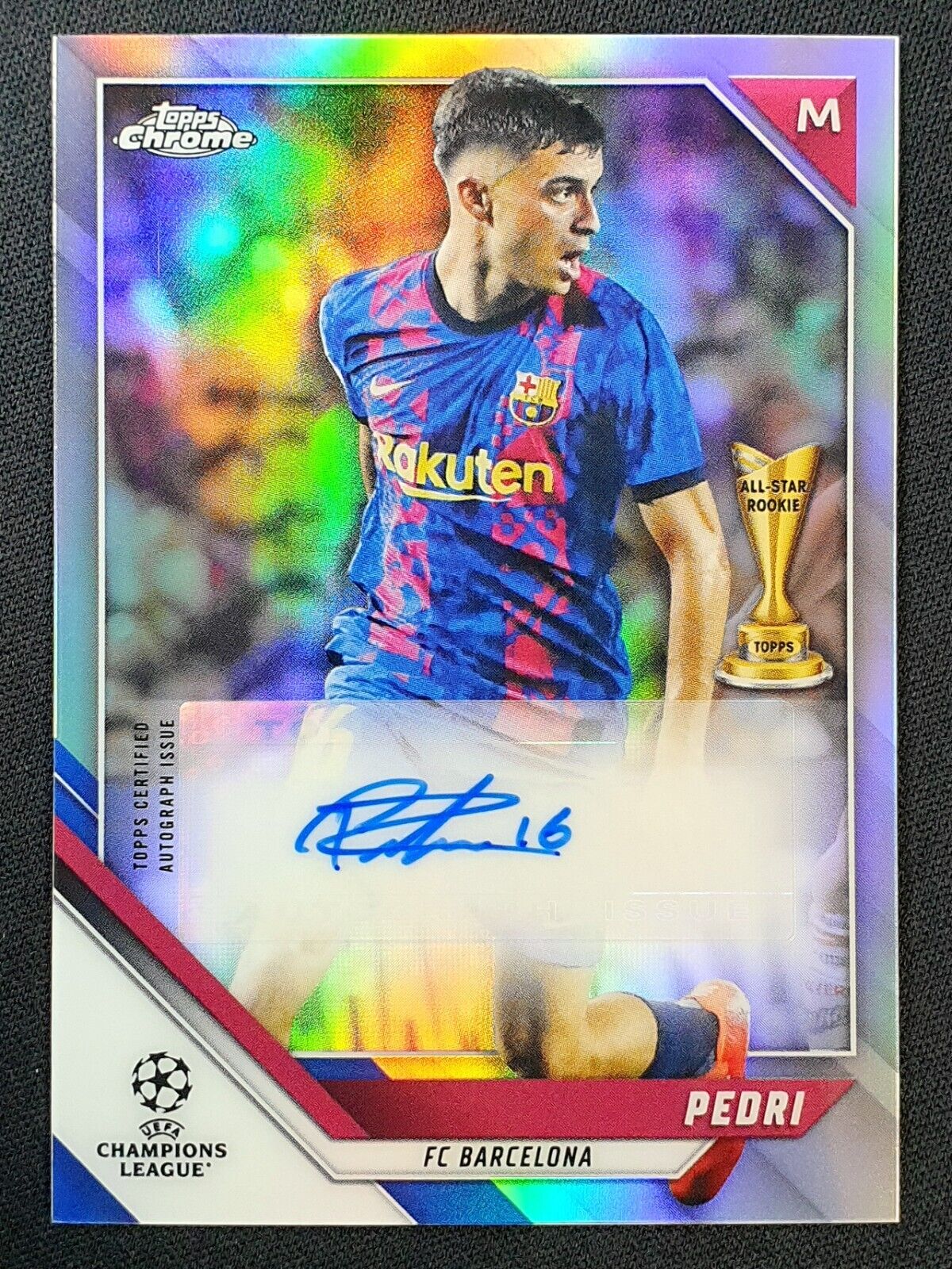 Topps Chrome ペドリ Pedri ボール 直筆サインカードAuto