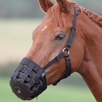 English Or Western Grazing Or Safety Muzzle Pony Or Miniature Size Horse Black English Or Western Grazing Or Safety Muzzle Pony Or Miniature Size Horse Black