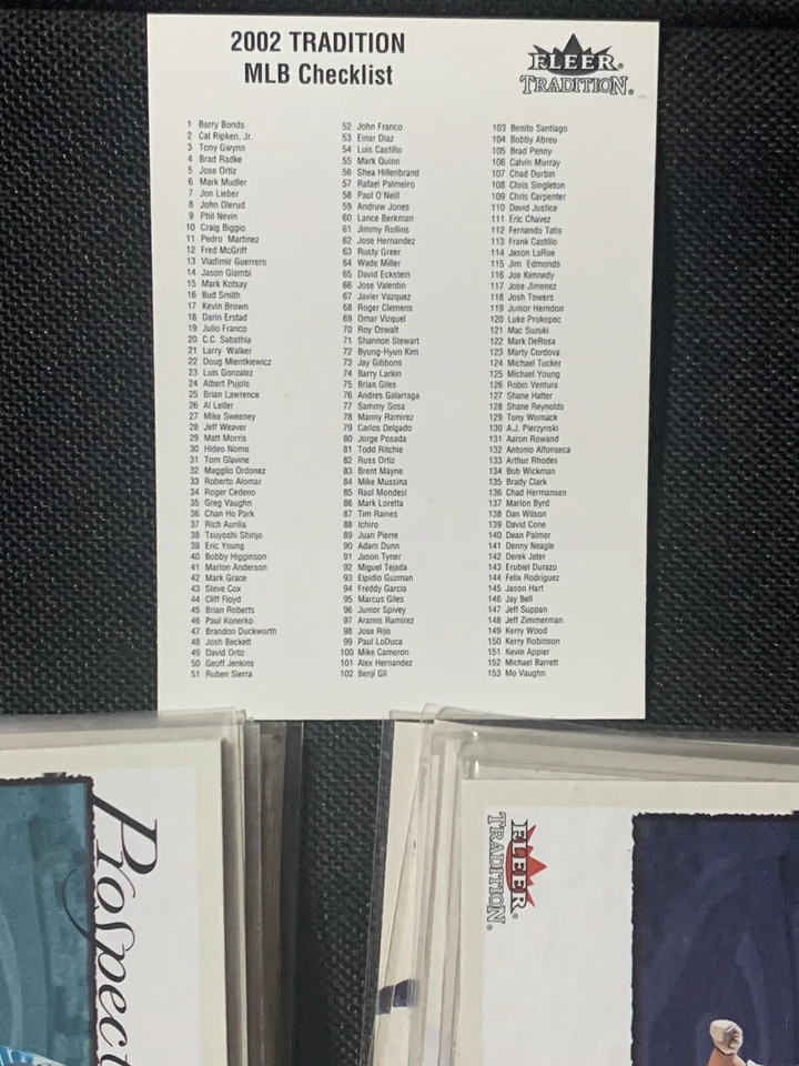 2002 Fleer Tradition Baseball (Pick the Cards You Need) - Image 3 of 3