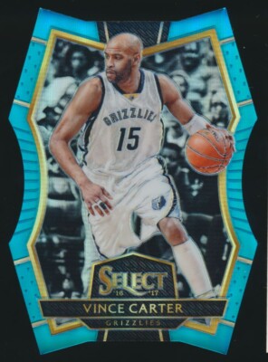 2016-2017 Select Premier Level Prizms Light Blue Die-Cut #179 Vince Carter /199