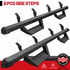 Drop Running Board FOR 24-26 Toyota Tacoma Double/Crew Cab 3" BLK Nerf Bar BCKA