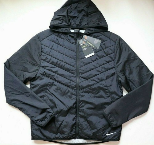 NIKE AEROLAYER THERMORE MEN RUNNING FULL ZIP HOODED JACKET DJ0569-010 - S M L | eBay