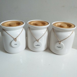 tea sugar coffee ceramic jars