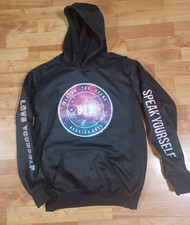 BTS Hoodie Size M WOMEN Graphic Print Long Sleeve Pullover Drawstring K POP