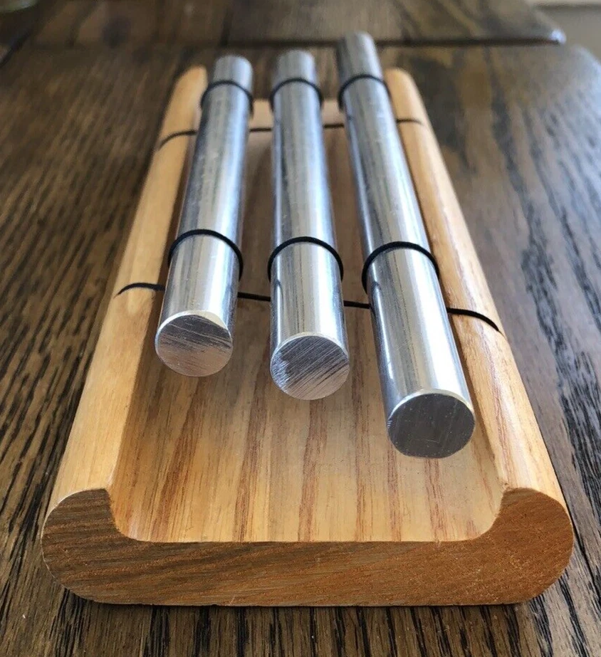 Woodstock Chimes Zenergy Chime TRIO Wood Base  NO Mallet - Image 4 of 4