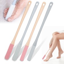 4pcs Toe Gap Cleaning Brush, Long Handled Silicone Shower Foot Care Scrubber