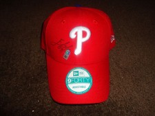 PHILLIES 2016 Elvis Araujo Autographed CAP/HAT RED Authentic W/Hologram #