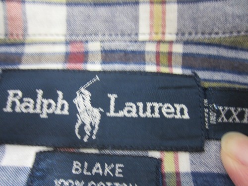 Polo Ralph Lauren Indian Madras BLAKE Plaid Button Front Shirt Men 2XL - FLAW - Picture 4 of 7