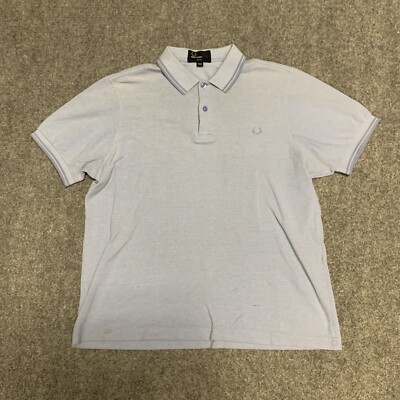 トップス OLD FRED PERRY short sleeve polo shirt Fred Perry Polo Shirt Adult Size Large L Slim Fit Short