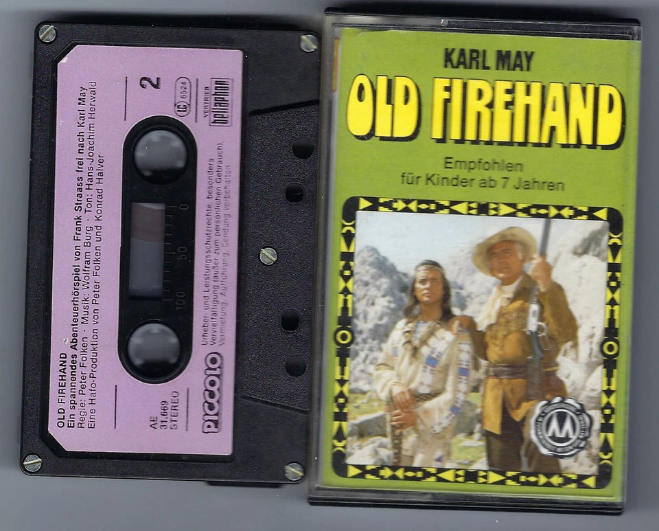 MC : Karl May , OLD FIREHAND- Stewart Granger, Pierre Brice Cover Piccolo - Bild 1 von 1