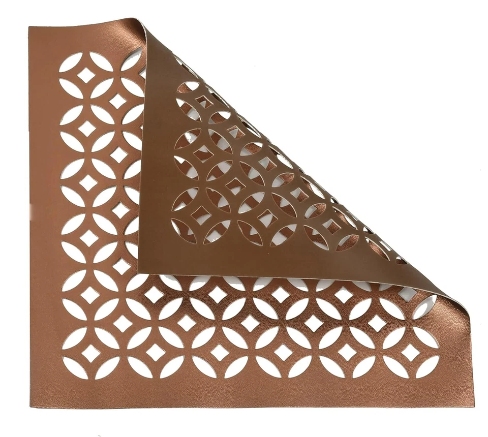 PVC Soft Leather 6 Pieces Dining Table Placemat Set Pack Of 6 - Image 4 of 4