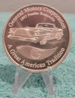Vintage 1957 Pontiac Bonneville 1 Troy Oz .999 Fine Silver Round General Motors