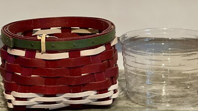 Longaberger 2015 Holiday Booking Trifles Basket & Protector