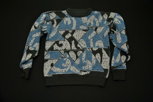 VTG Sunset Highway Sweater Men's L Large Gray Blue - Picture 1 of 3