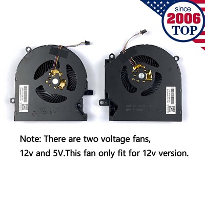 New CPU+GPU 12V Fan for HP OMEN 15-EK 15-EN TPN-Q236 M04215-001 M04216-001