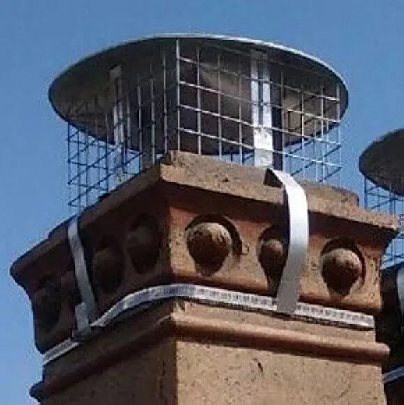SQUARE CHIMNEY COWL MULTI-FUEL SQUARE POT Chimney Bird Guard ROOF GALVANISED