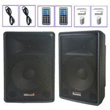 2-Pack Audio PA Studio Speakers 3500W Peak Power 2-Way Karaoke TWS DJs Speaker