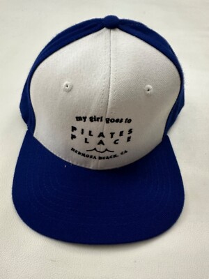 My Girl Goes To Pilates Place Adjustable Graphic Blue Snapback Hat One Size