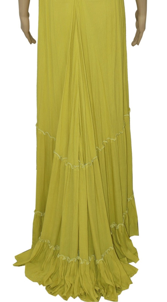 urban outfitters yellow maxi dress Daisy Street Sunray Tiered Ruffle Tie-Strap Maxi Dress