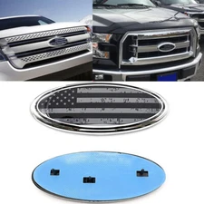 9" Oval Front Grille Rear Tailgate US Flag Emblem Badge For Ford Explorer 11-16