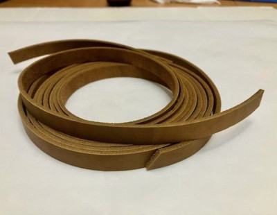 Lace Leather Saddle Strings - 1/2'' x 48'' - Medium Brown Latigo - 2 pieces (F590)