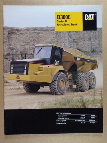 Caterpillar CAT Articulated Truck 6 BROCHURE LOT D250E D300E D400D D400E - Picture 4 of 7