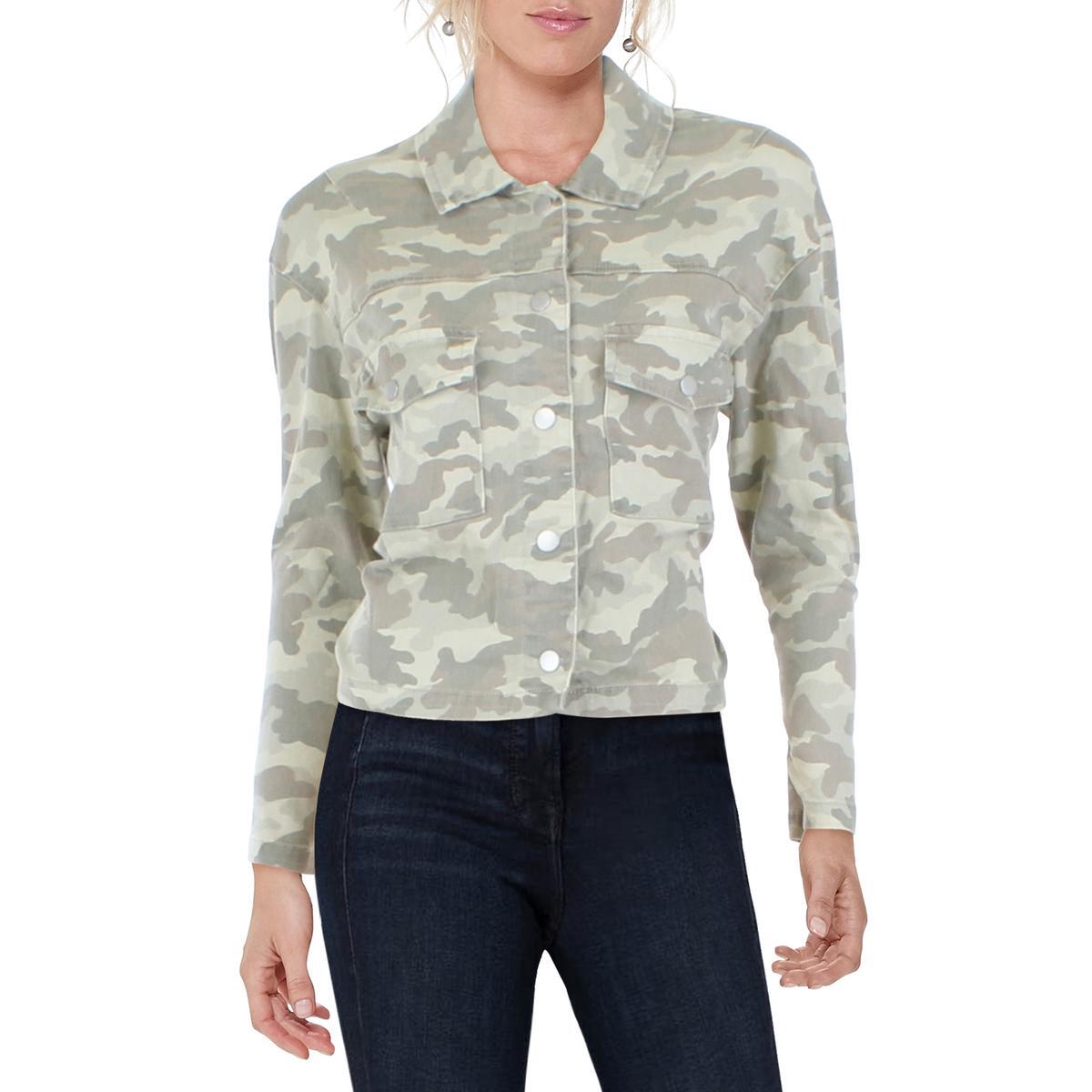 Женская зеленая легкая короткая повседневная джинсовая куртка цвета морской волны, пальто M BHFO 3317